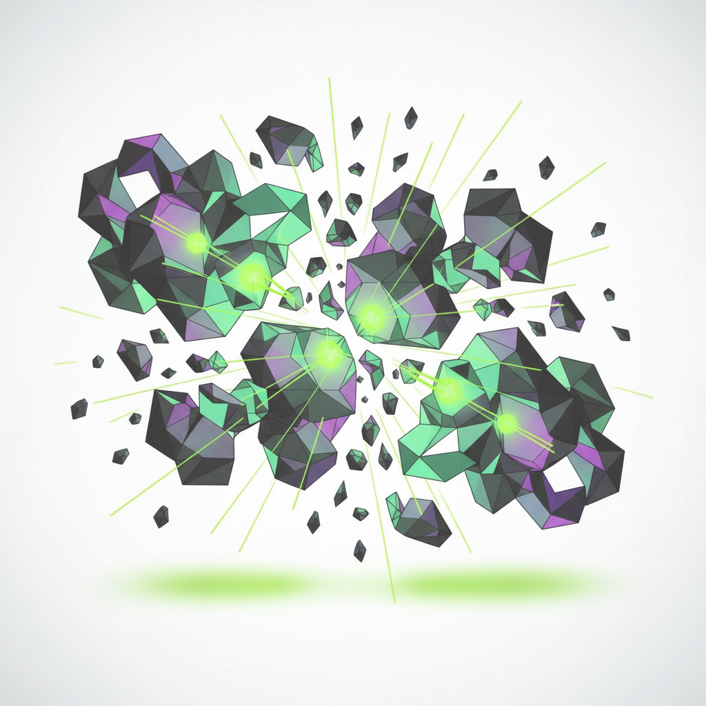 Digestive Enzyme - Dramatic Lime Green & Charcoal